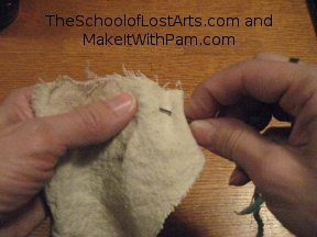 Loading second stitch.