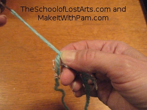 Keep wraps pinched together.