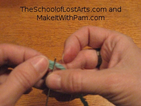 Pull the thread through